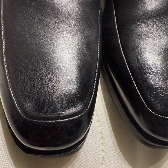 Men's Black Leather Loafers Bruno Magli 13 M - Picture 3 of 8